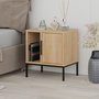 Hanah Home Mesita de Noche Glynn - Roble Zafiro